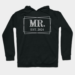 Mr Est. 2024 Couples Matching Mrs & Mr Hoodie